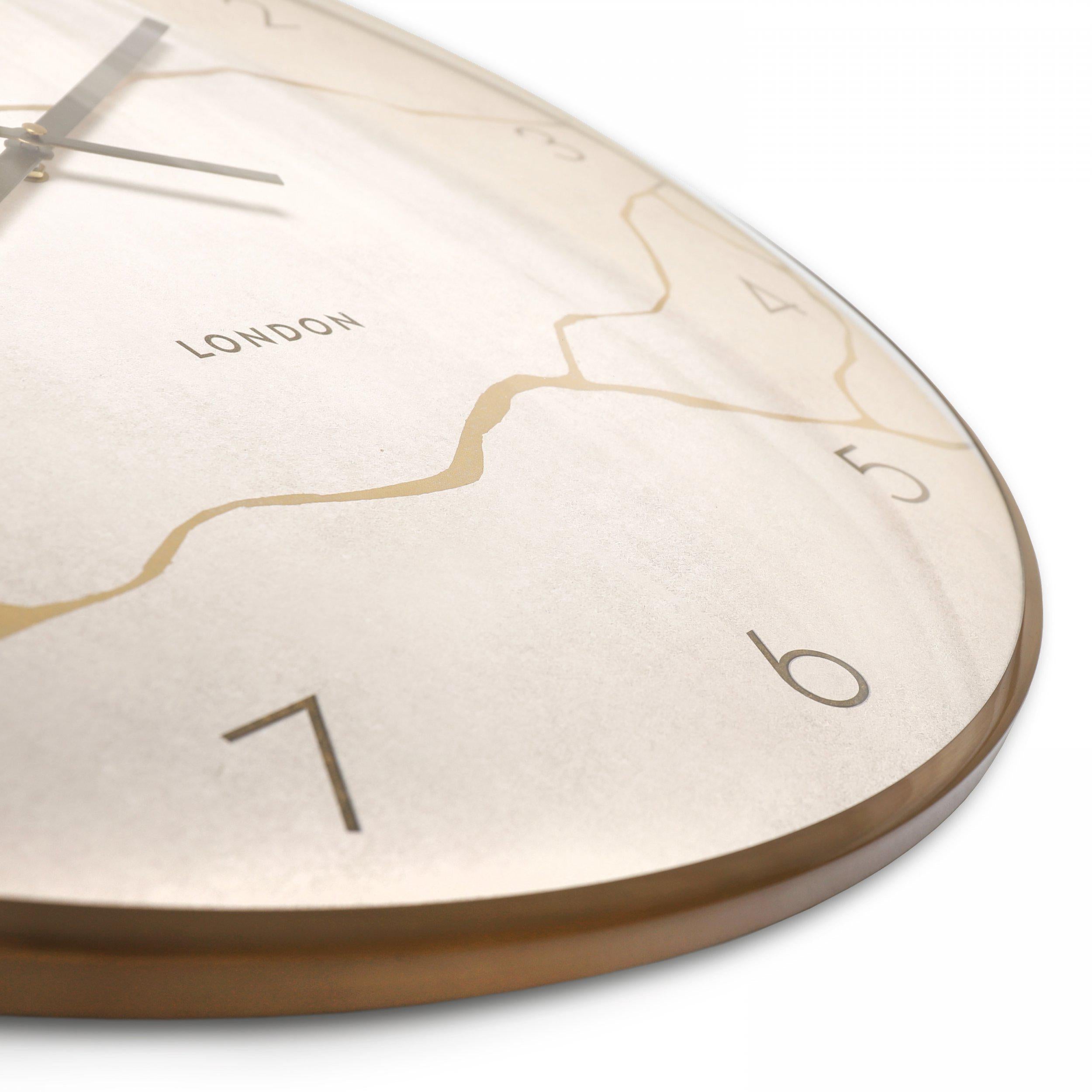 Oyster Stone Grand Wall Clock 26"